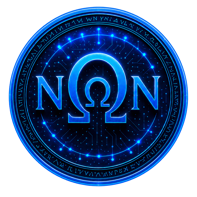 NΩN circular coin logo